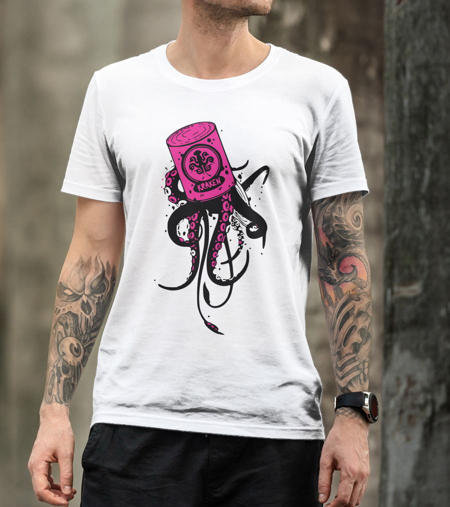 Pink Kraken Octopus Tentacles T-Shirt