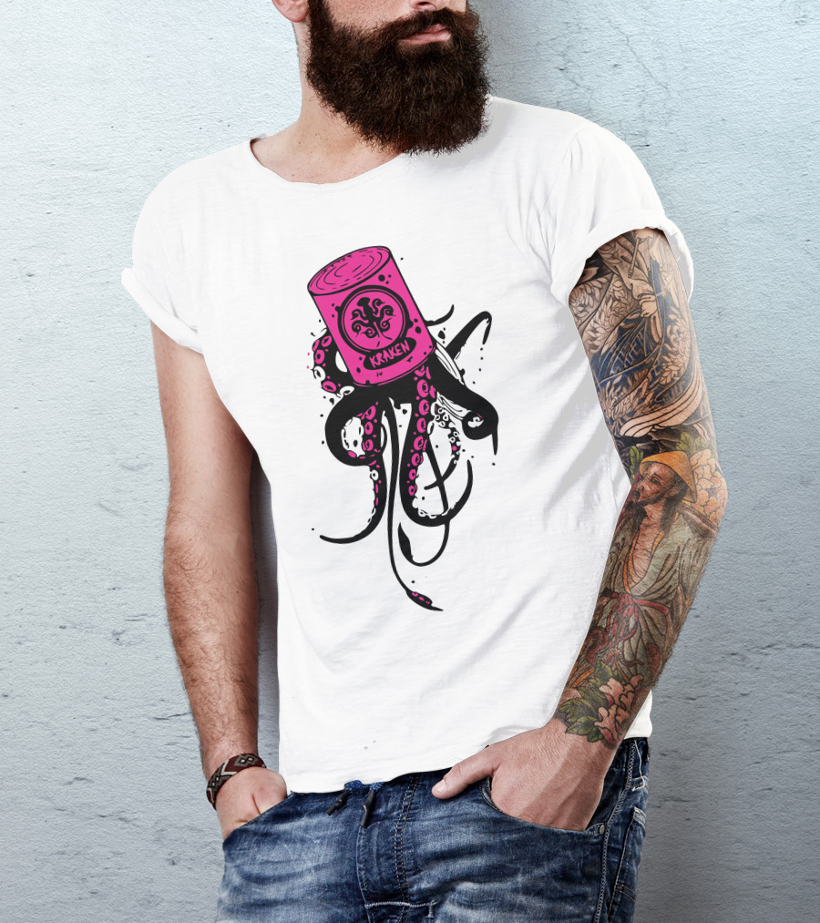 Pink Kraken Octopus Tentacles T-Shirt