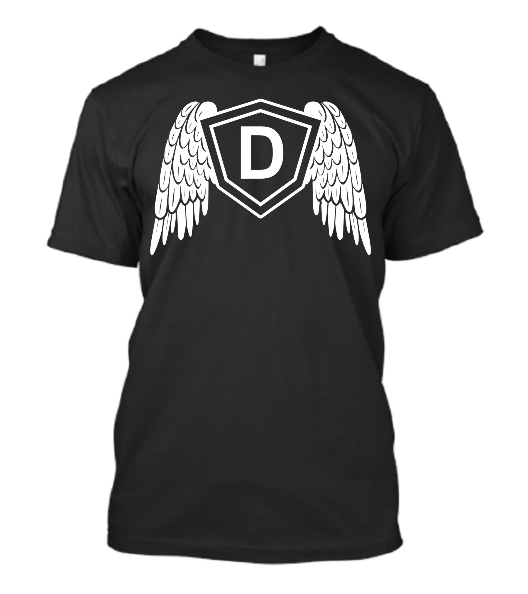 D Emblem With Angelic Wings T-Shirt