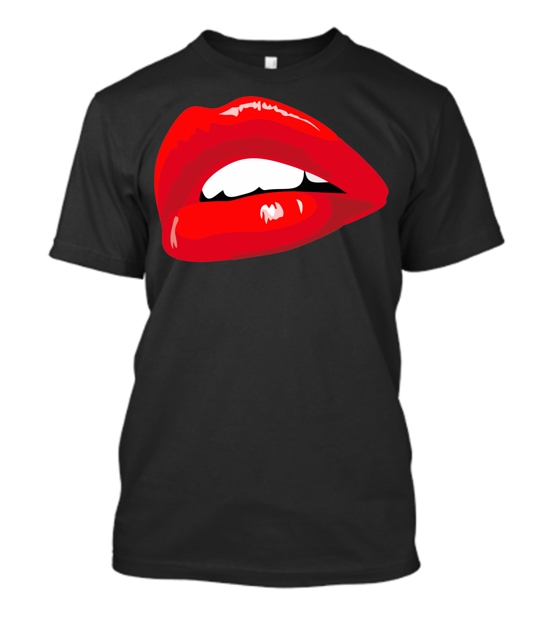 Red Lips Kiss Passion Girl Iconic T-Shirt