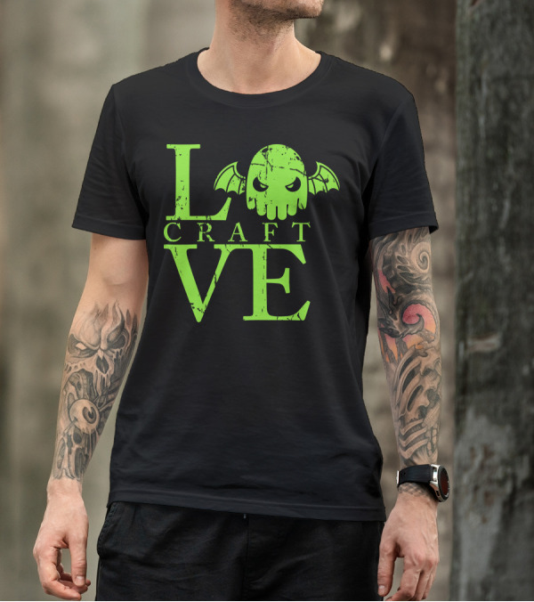 Love Craft Bat Skull Iconic T-Shirt