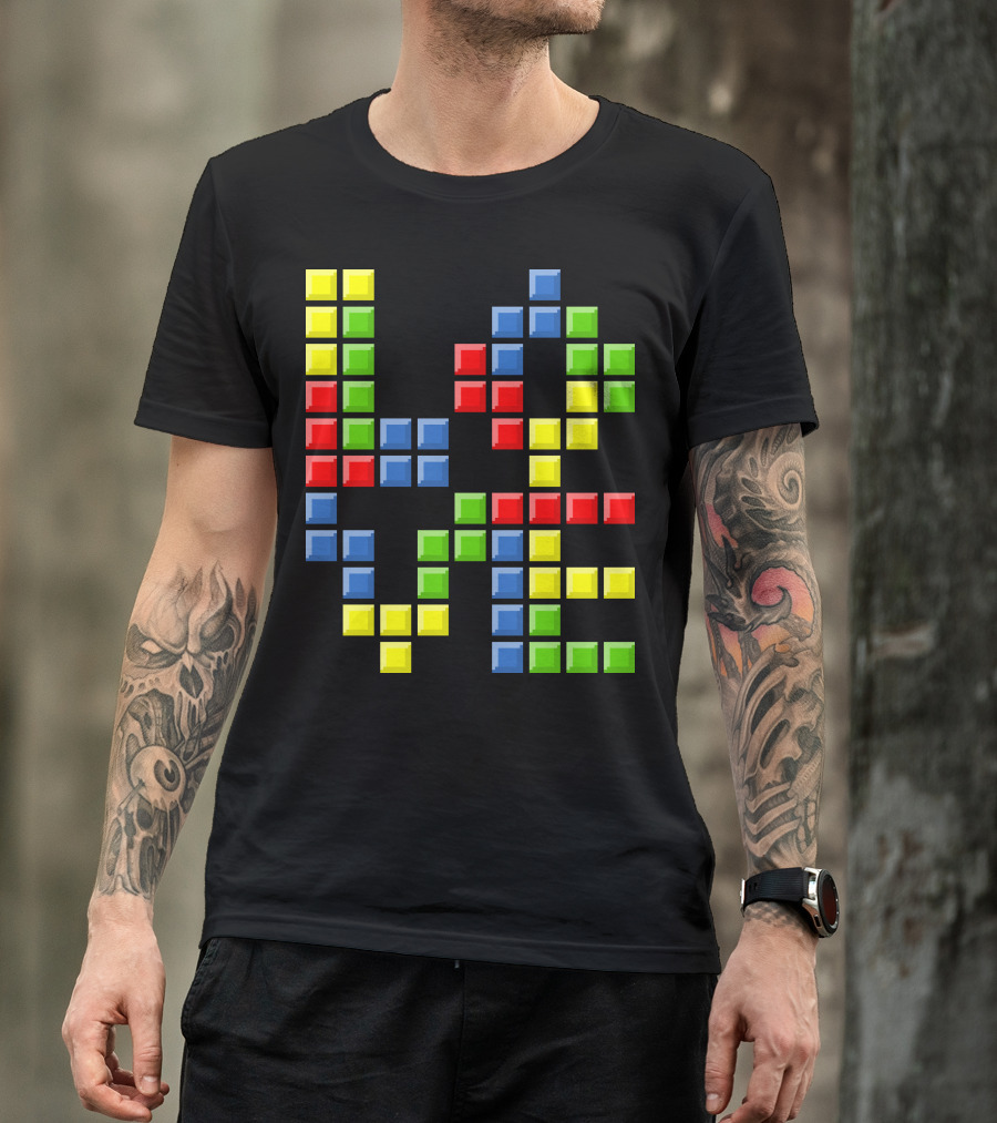 Love Puzzles Retro Block T-Shirt