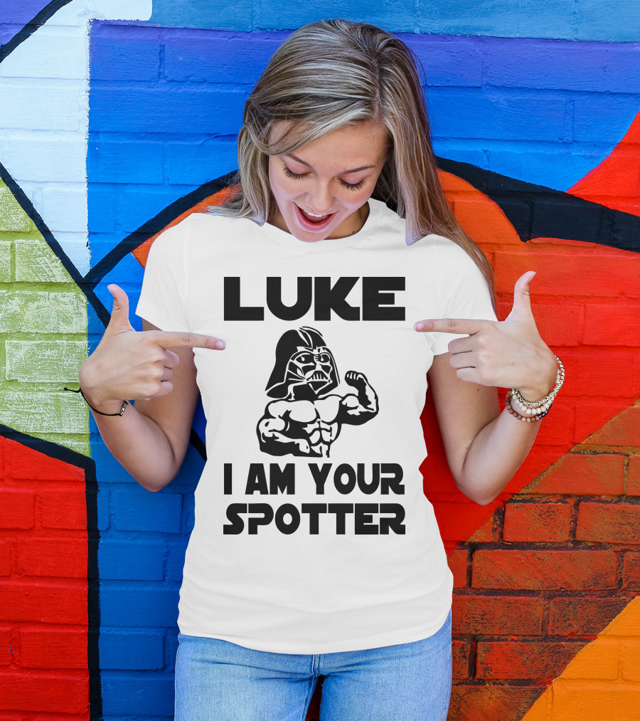 Luke I Am Your Spotter Darth Vader Bodybuilder T-Shirt