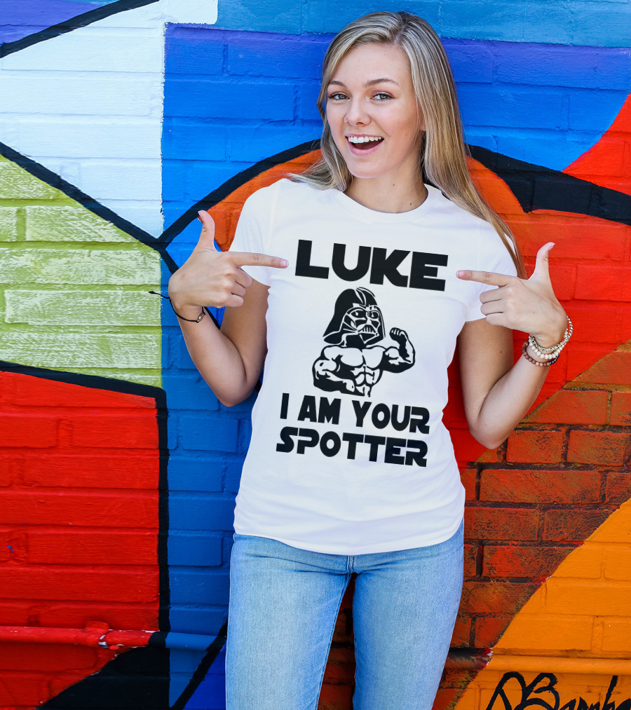 Luke I Am Your Spotter Darth Vader Bodybuilder T-Shirt