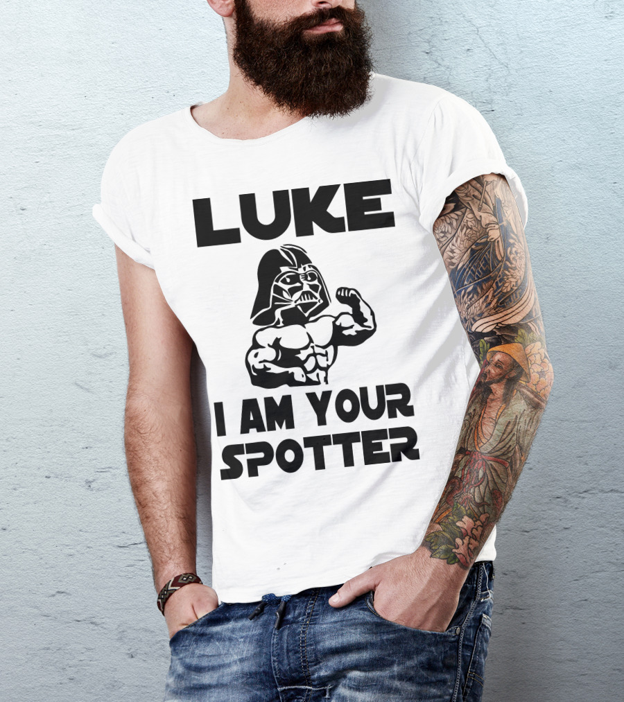 Luke I Am Your Spotter Darth Vader Bodybuilder T-Shirt