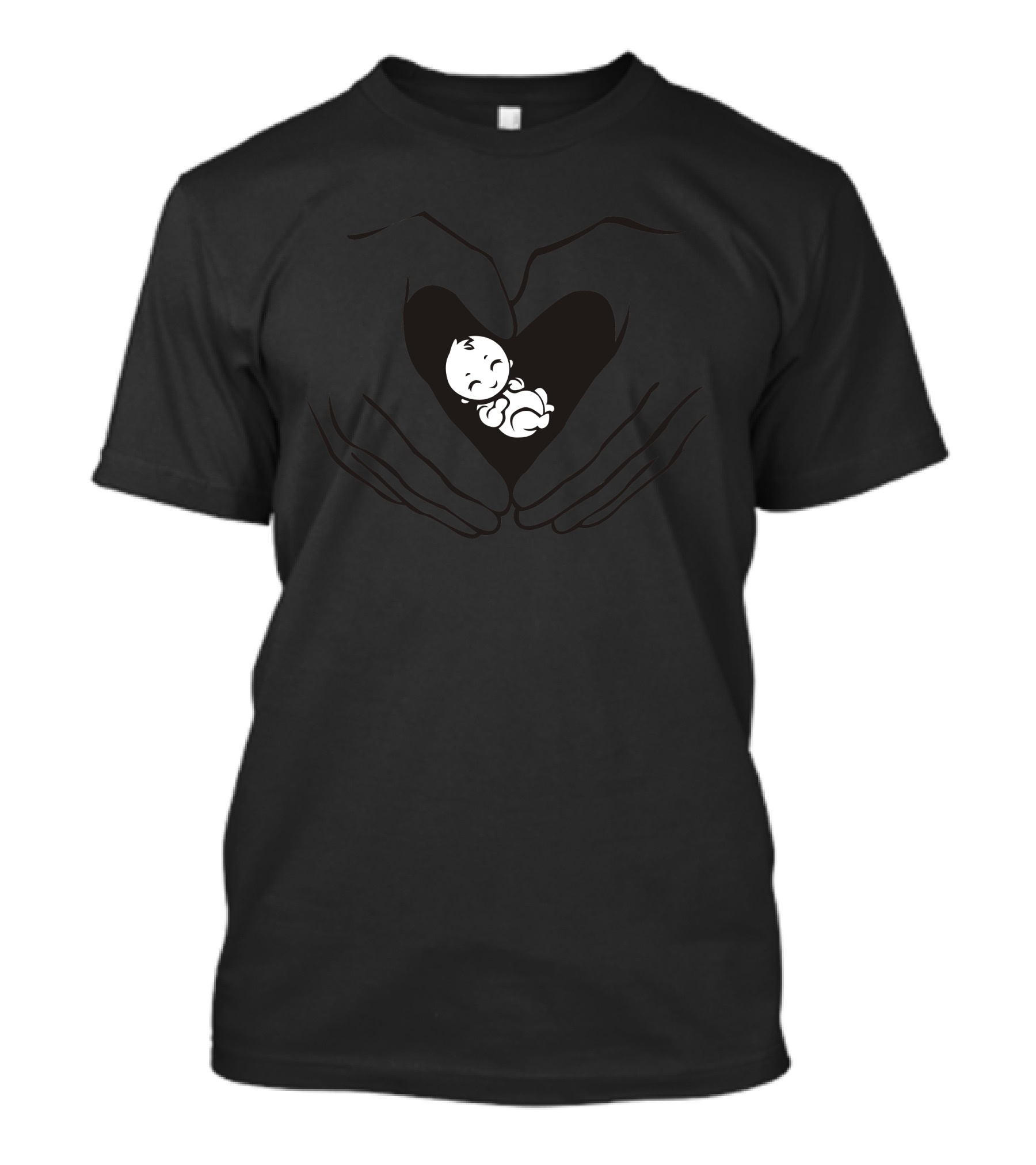 Maternity Heart Hands Baby T-Shirt
