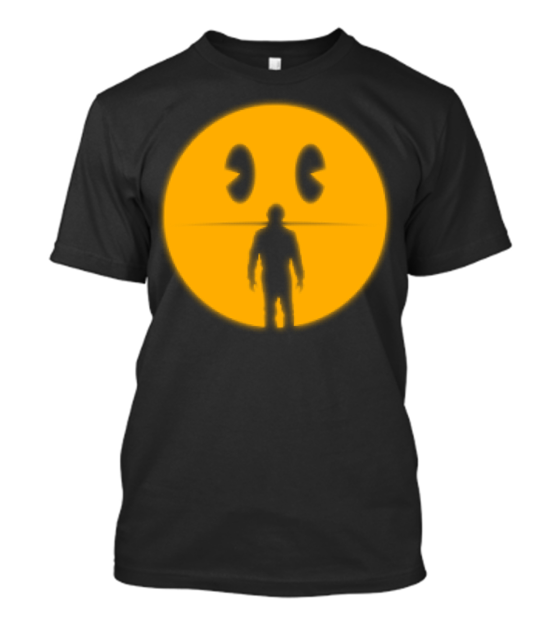 My Son Pac-Man Silhouette Against Yellow Maze Sphere T-Shirt