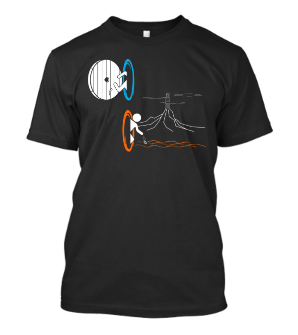 Companion Cube Portal Eye Of Sauron Mashup T-Shirt