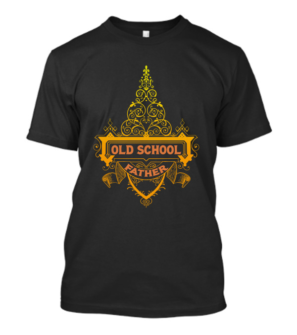 Old School Father Vintage Ornamental Emblem T-Shirt