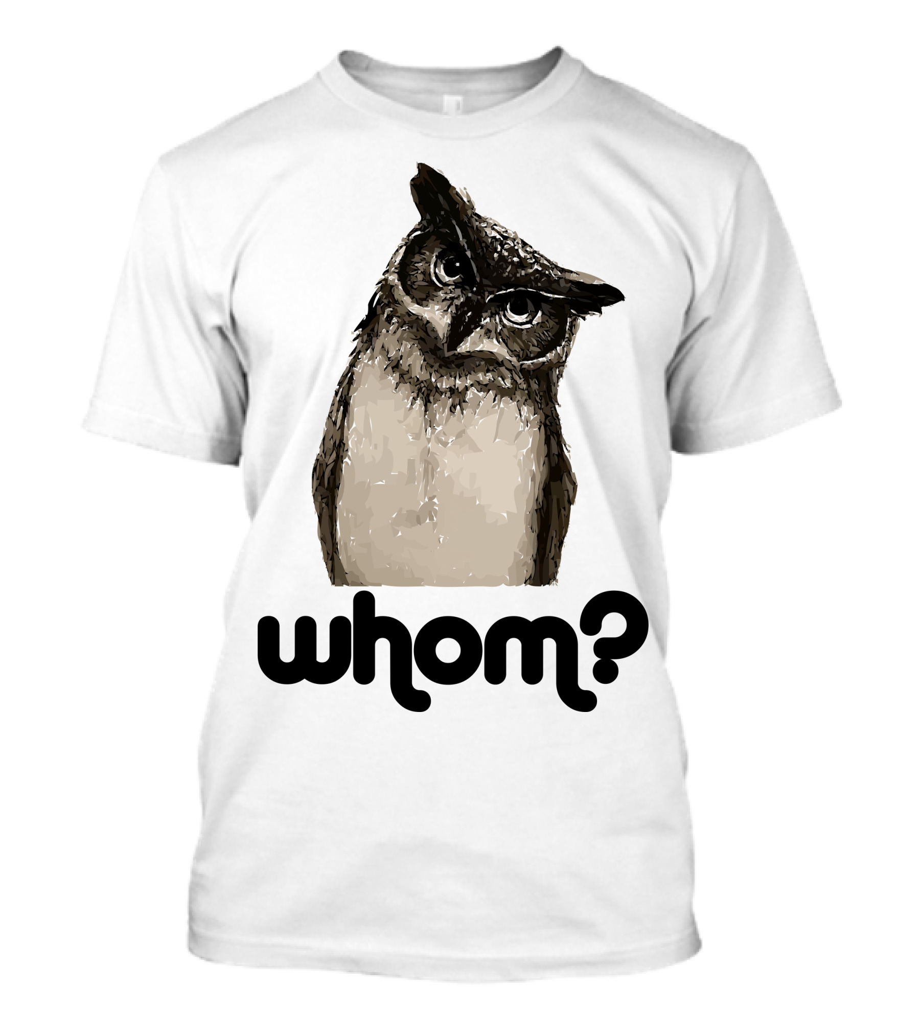 Whom Owl Tilted Head T-Shirt