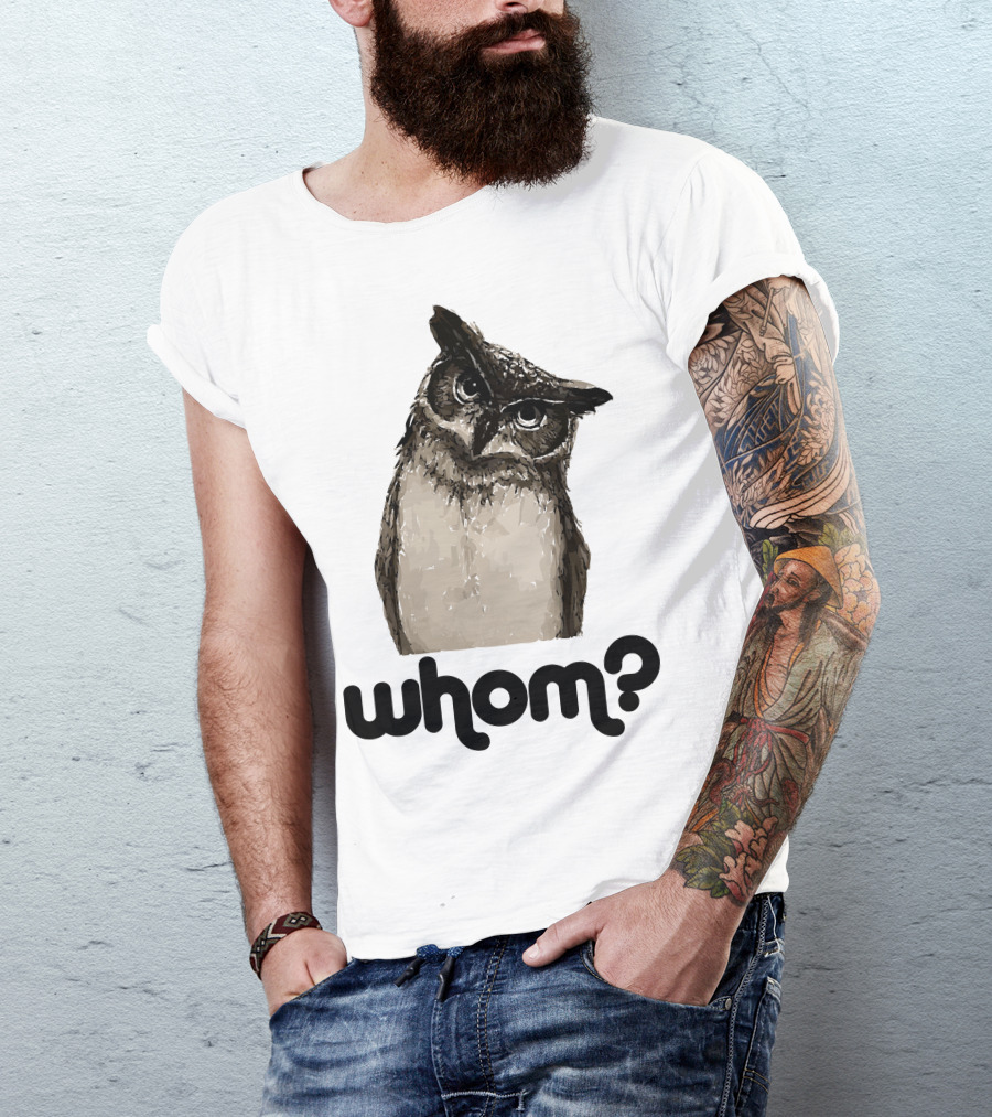 Whom Owl Tilted Head T-Shirt