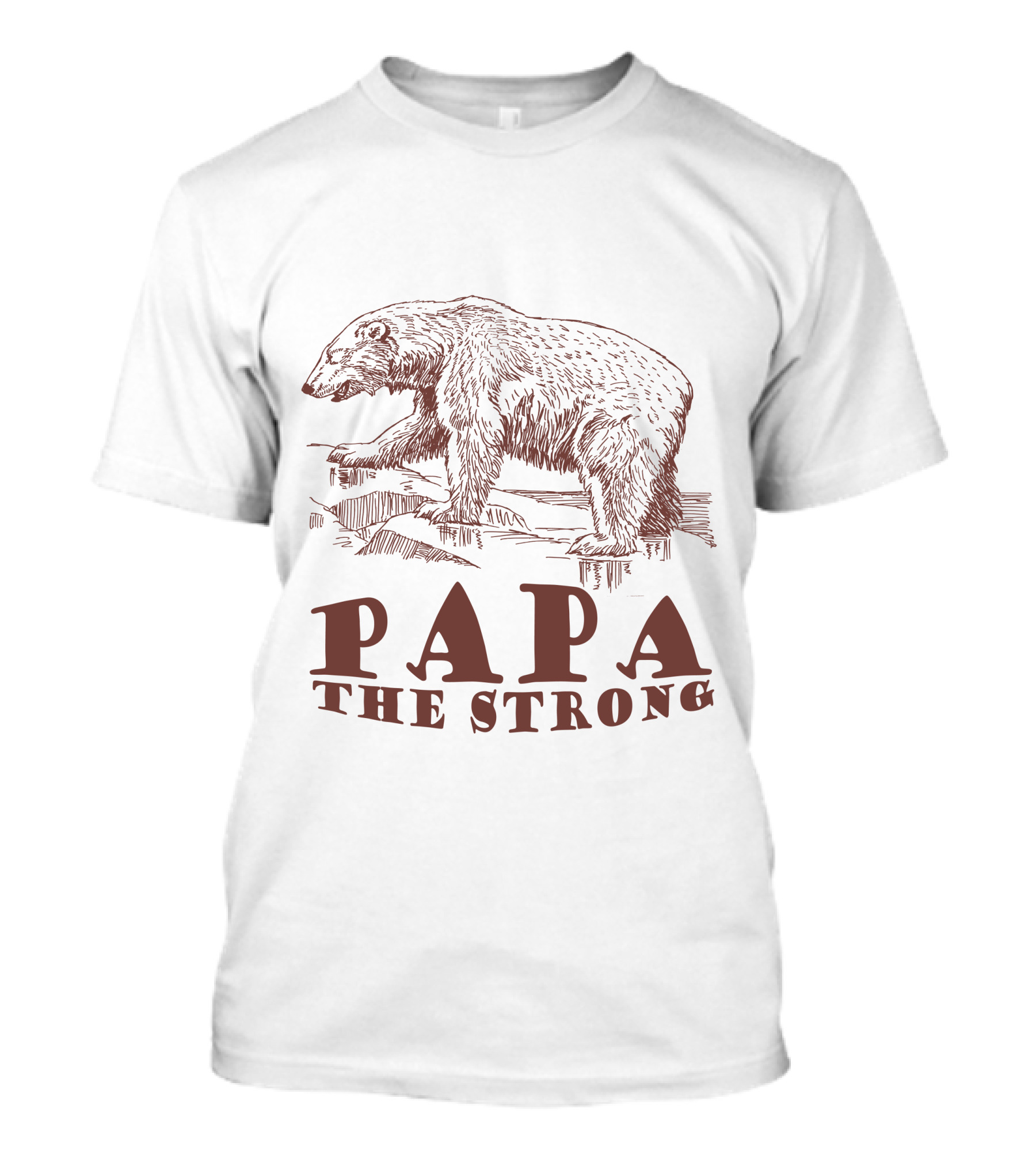 Papa The Strong Bear T-Shirt