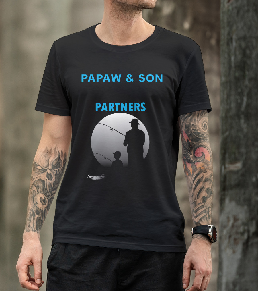 Pawpaw And Son Fishing Partners For Life T-Shirt