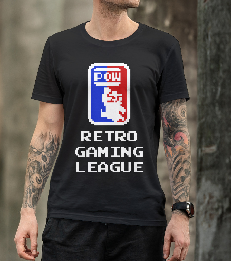 POW Retro Gaming League T-Shirt
