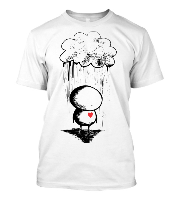 Sad Rain Heard Heart Under Cloud T-Shirt