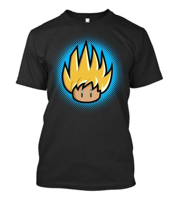 Saiyan Up Iconic Yellow Spiky Hair Anime Character Power Concept T-Shirt
