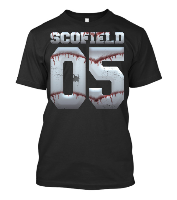 Scofield 05 Grunge Texture With Blood Splatter T-Shirt