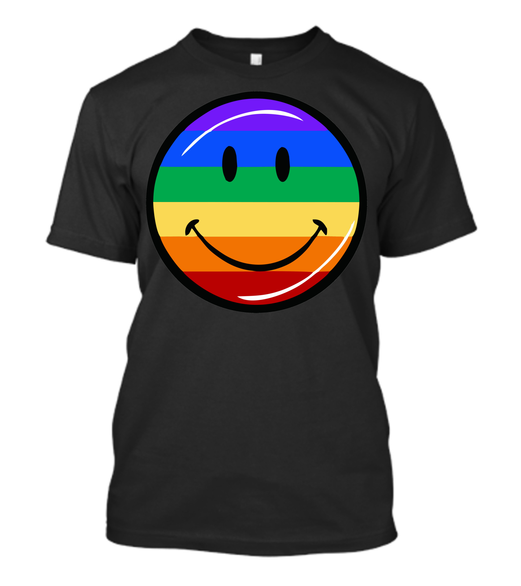 Pride Rainbow Smiley Face T-Shirt