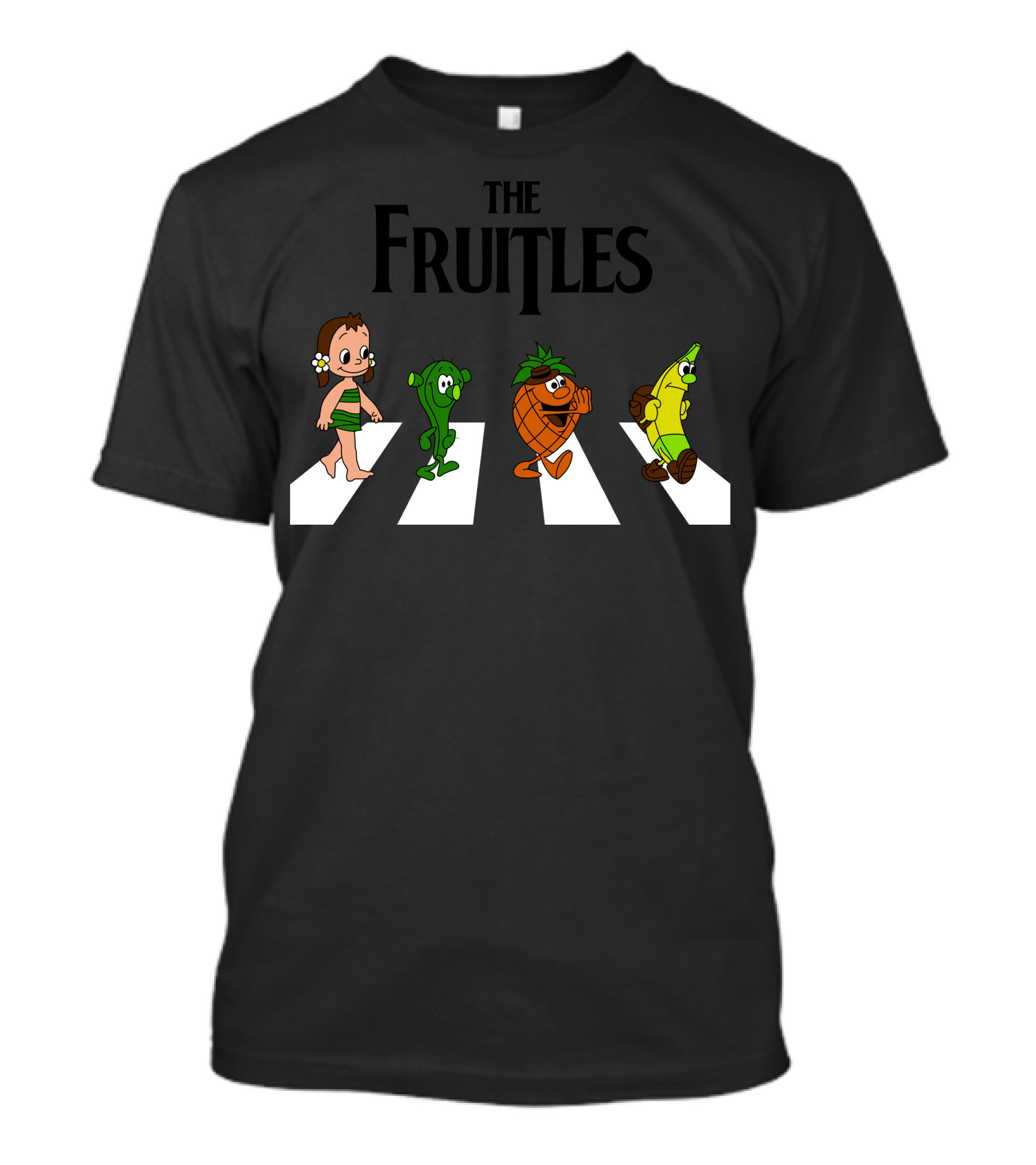 THE FRUITLES ABBEY ROAD PARODY CROSSING WITH FRUIT CHARACTERS T-Shirt