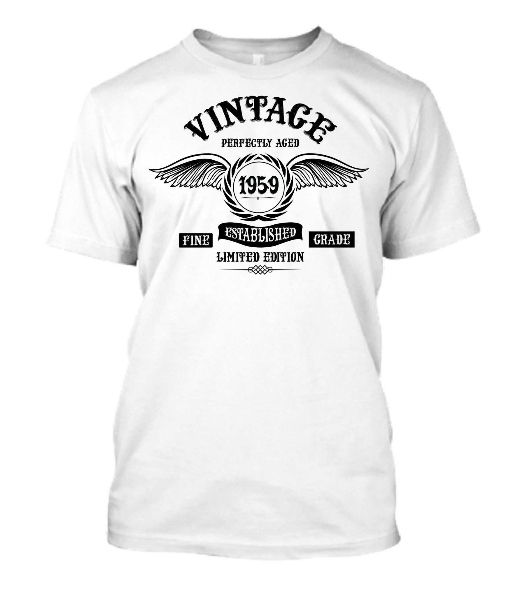 Vintage Perfectly Aged 1959 Fine Established Grade T-Shirt