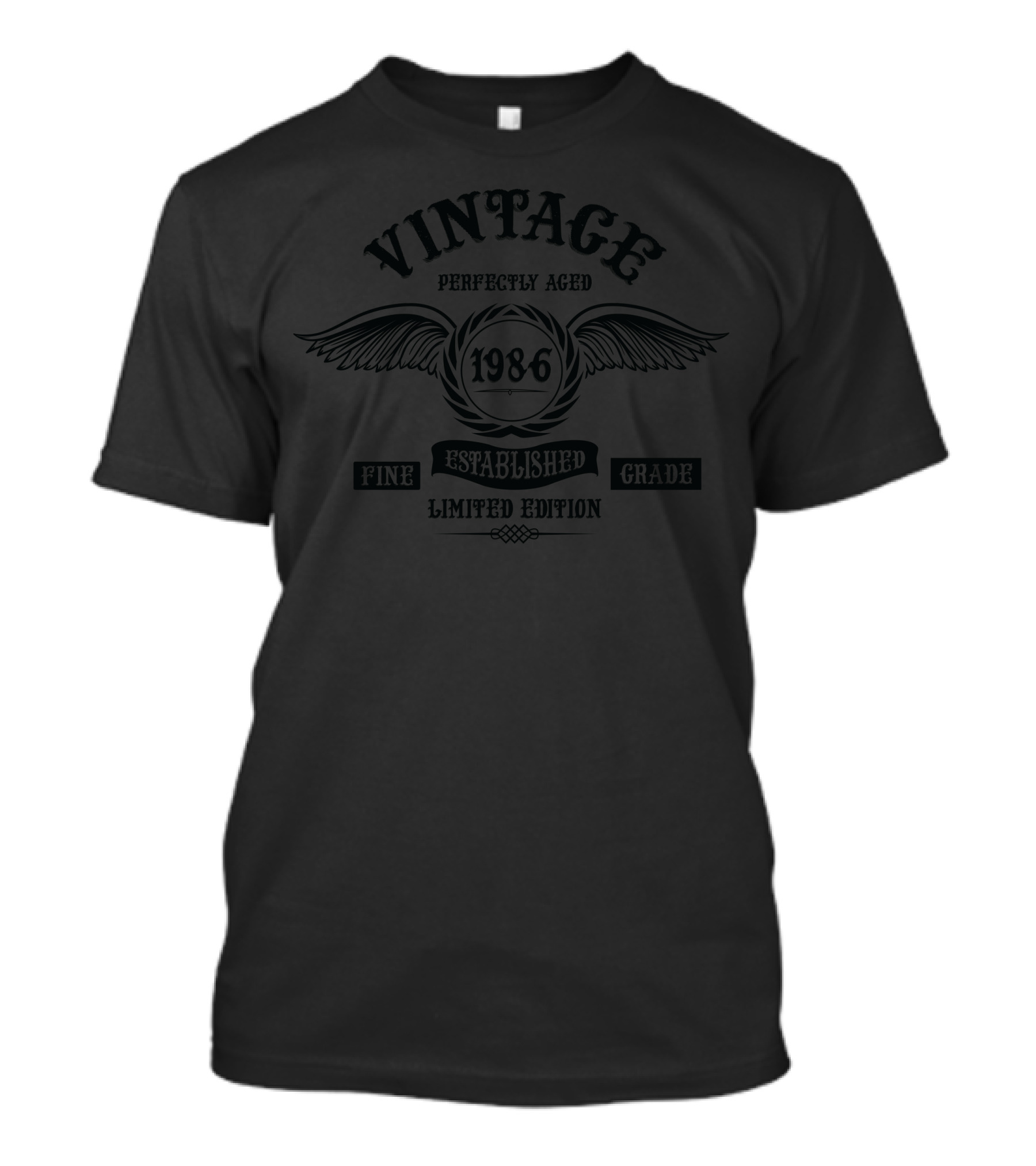 Vintage Perfectly Aged 1986 Fine Established Grade T-Shirt