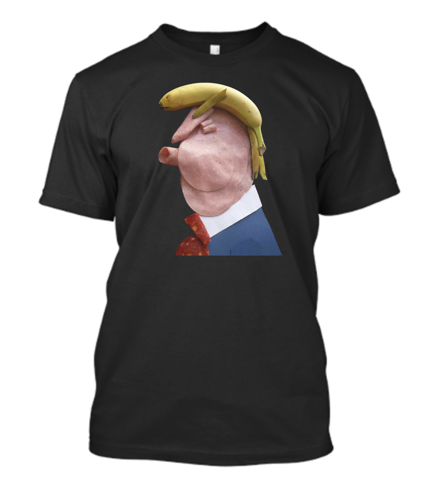 Trump Macarena Banana Ham Head Collage T-Shirt