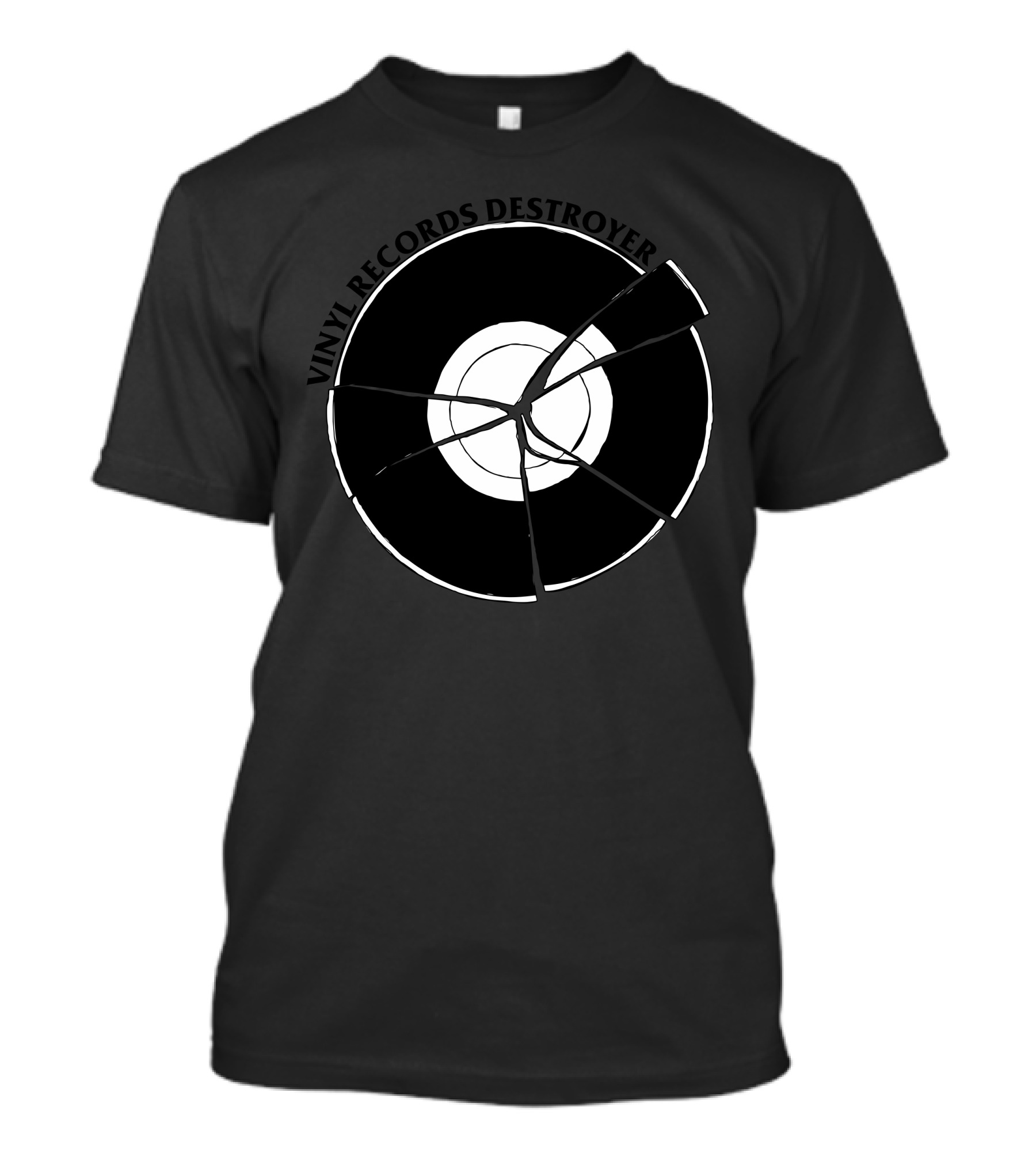 Vinyl Records Destroyer Shattered Disc T-Shirt