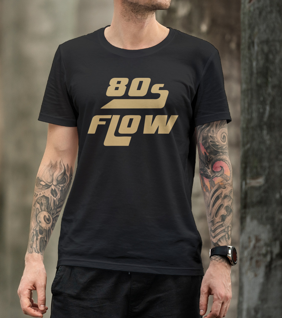 80s Flow Retro Style Bold Typography T-Shirt