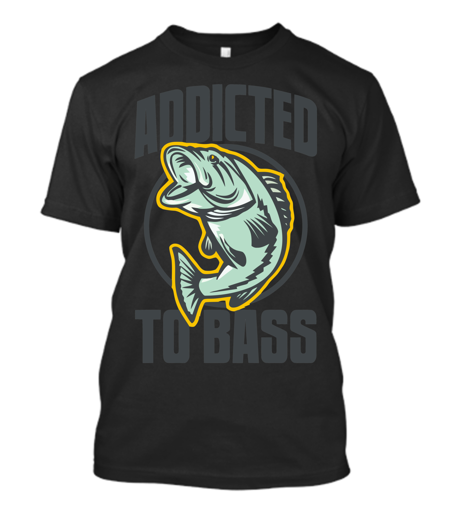 Addicted To Bass Fishing Enthusiast T-Shirt