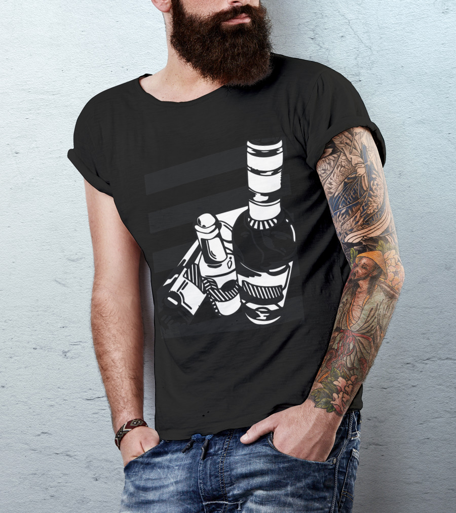Alcohol Blanc Bottle And Tools T-Shirt