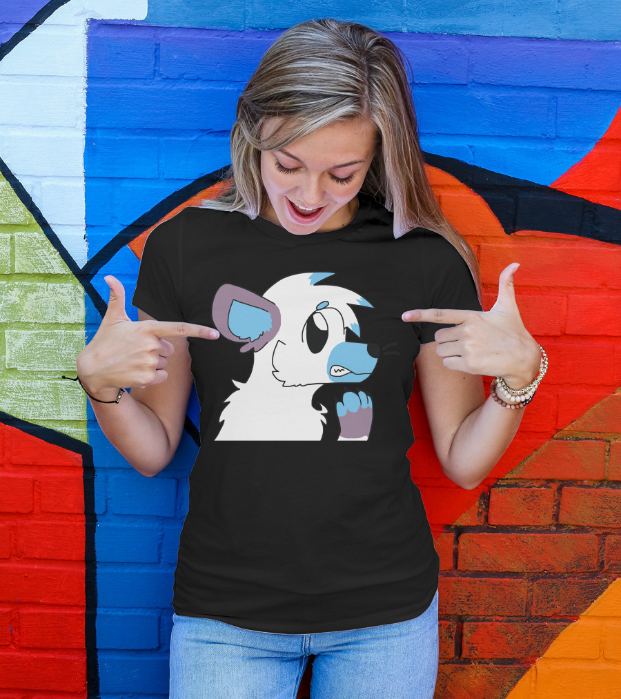 Arctic Fox Adopt Cute Cartoon Character T-Shirt