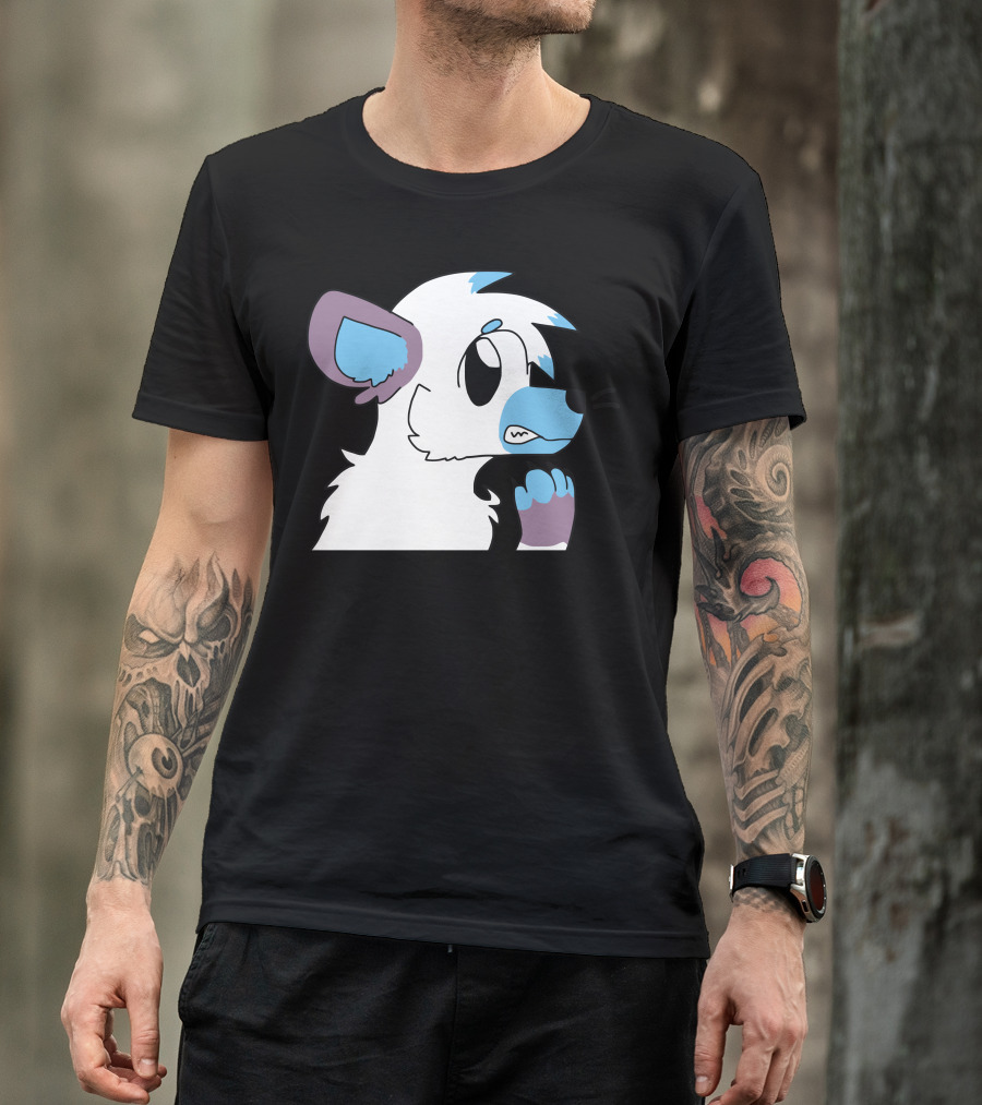Arctic Fox Adopt Cute Cartoon Character T-Shirt
