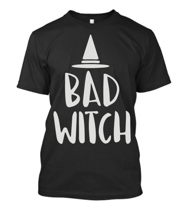 Bad Witch Pointed Hat Halloween T-Shirt