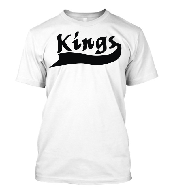 Kings Retro Font Black Wave T-Shirt