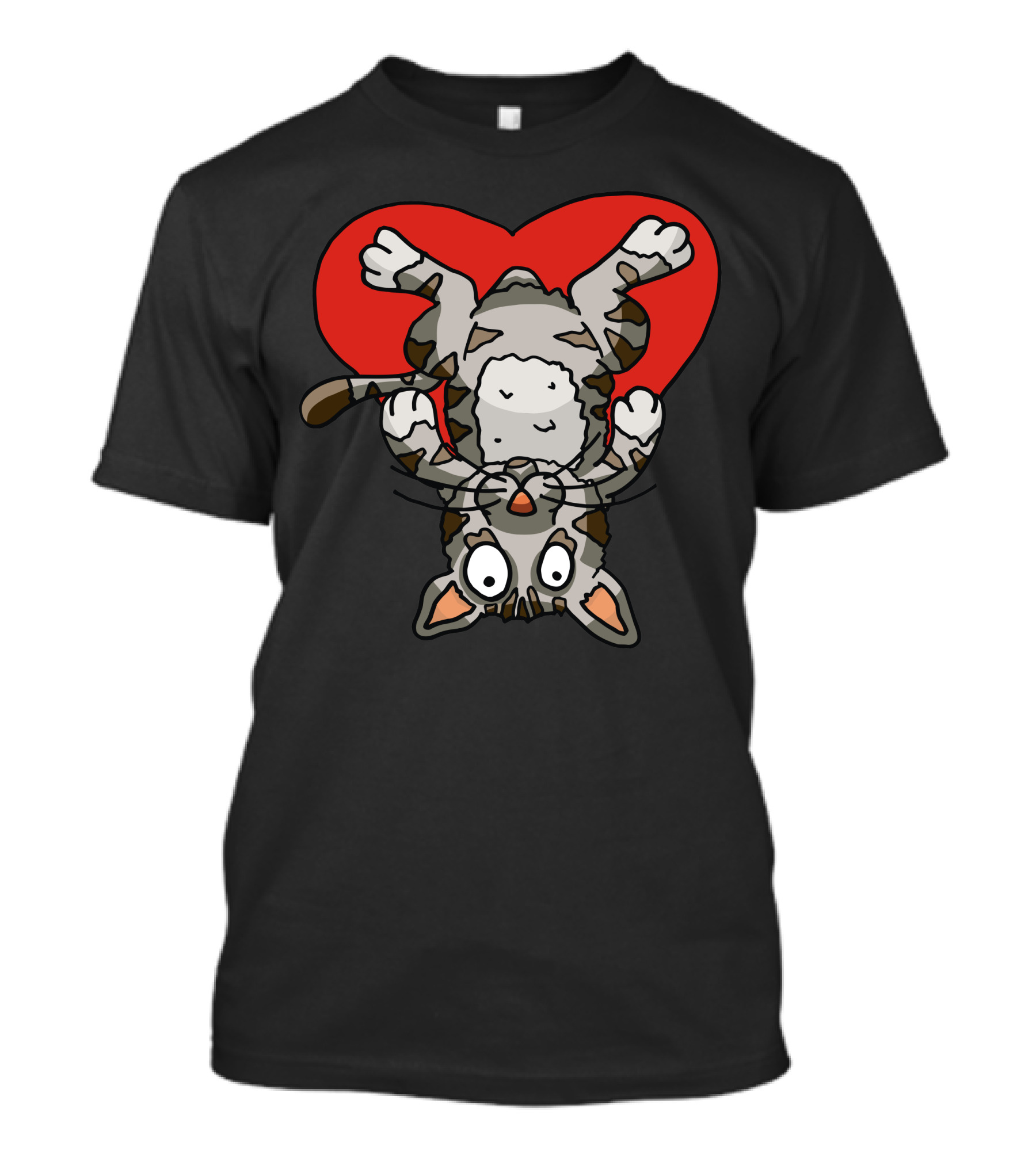 Love Cat Heart Playful Kitten T-Shirt