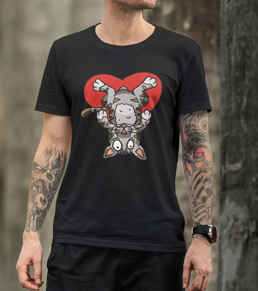 Love Cat Heart Playful Kitten T-Shirt