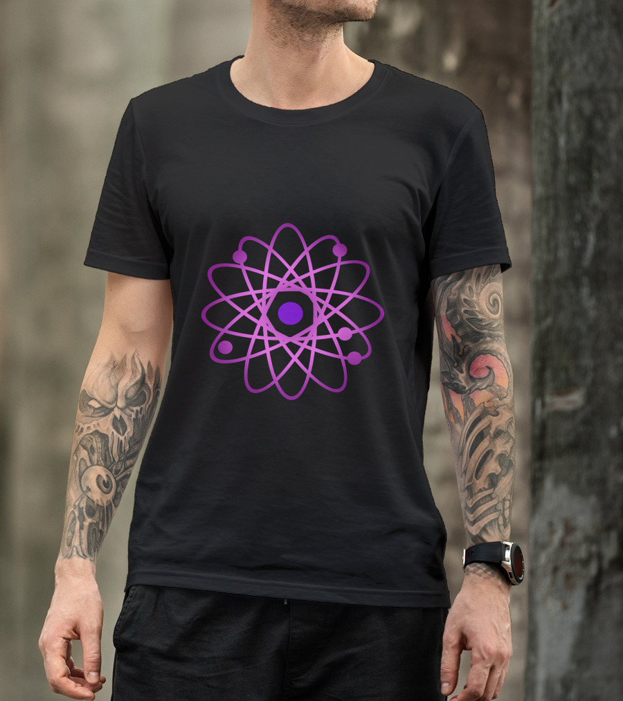 Atomic Energy Symbol Purple Atomic T-Shirt