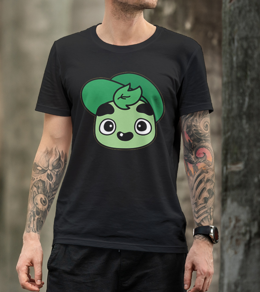 Baby Guava Cute Kawaii Green Cartoon Face T-Shirt