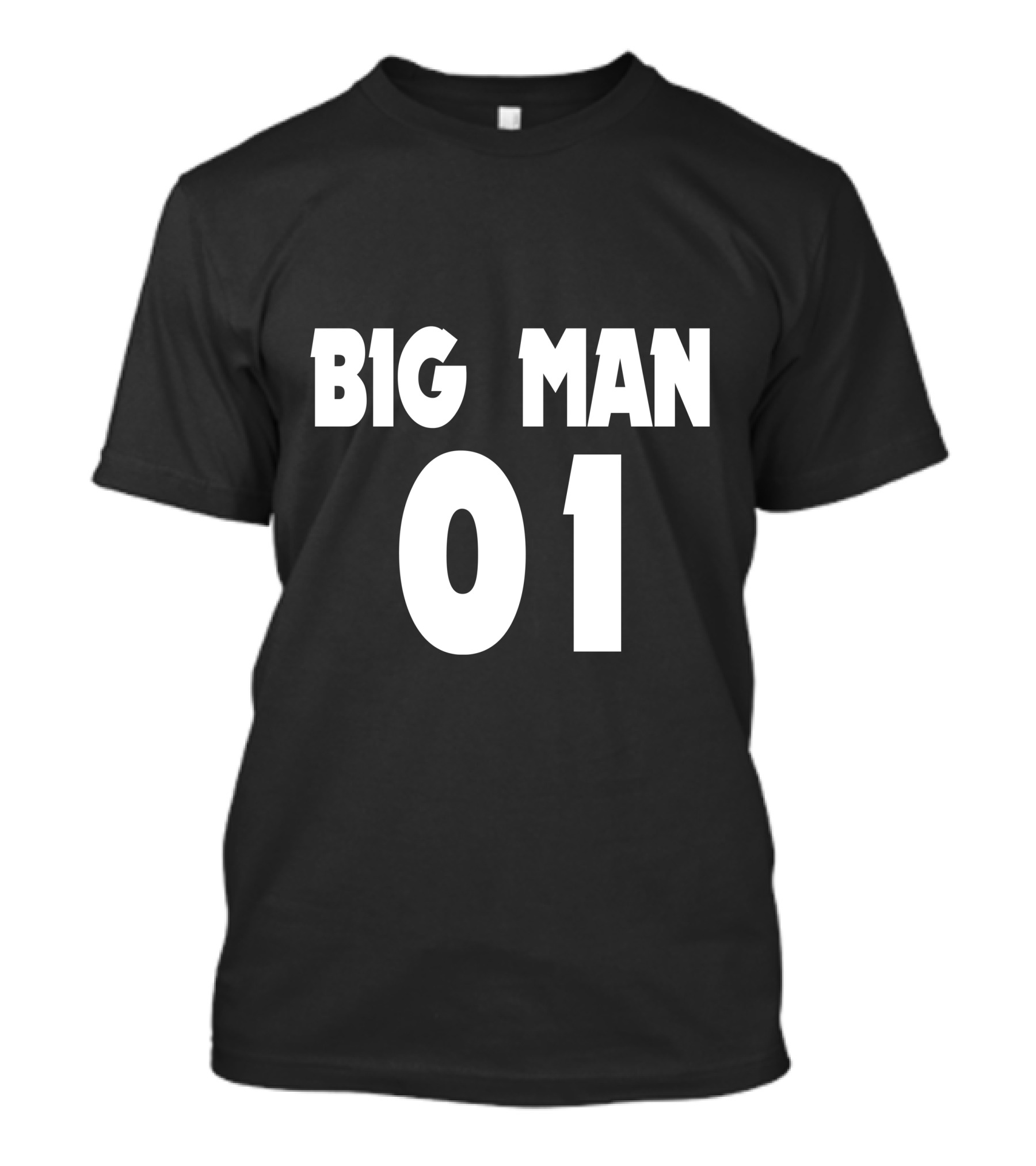 Big Man 01 Little Man Father Son Matching T-Shirt
