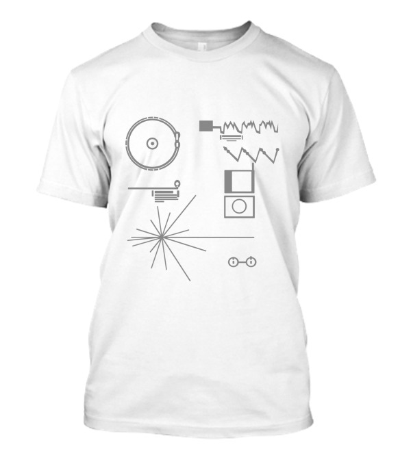 Carl Sagan Voyager Golden Record Symbols T-Shirt