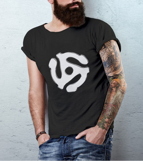Cool Chrome 45 Spacer DJ Adapter T-Shirt