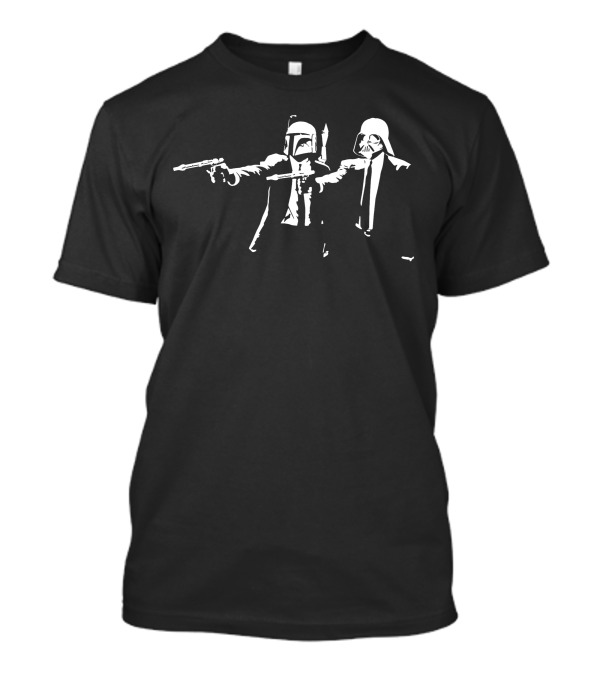 Daft Punk Pulp Fiction Star Wars Crossover Vader Boba Fett Grammys T-Shirt