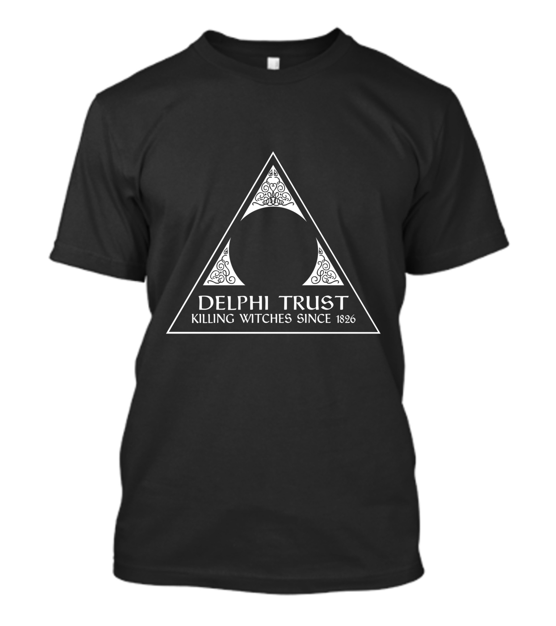 Delphi Trust Killing Witches Since 1826 Triangle T-Shirt