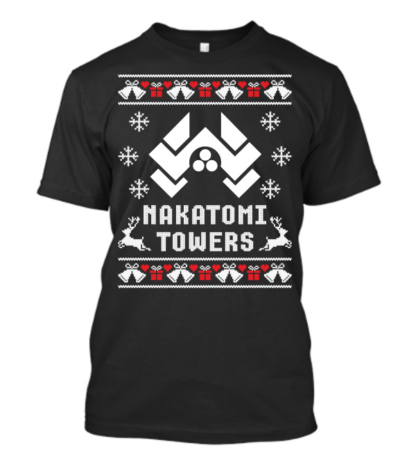Nakatomi Towers Christmas Ugly T-Shirt