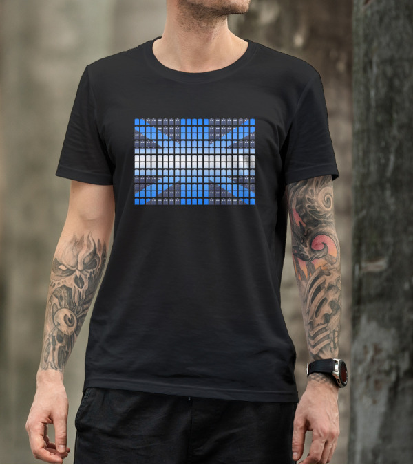 Doctor Who Tardis Union Jack Pixel T-Shirt
