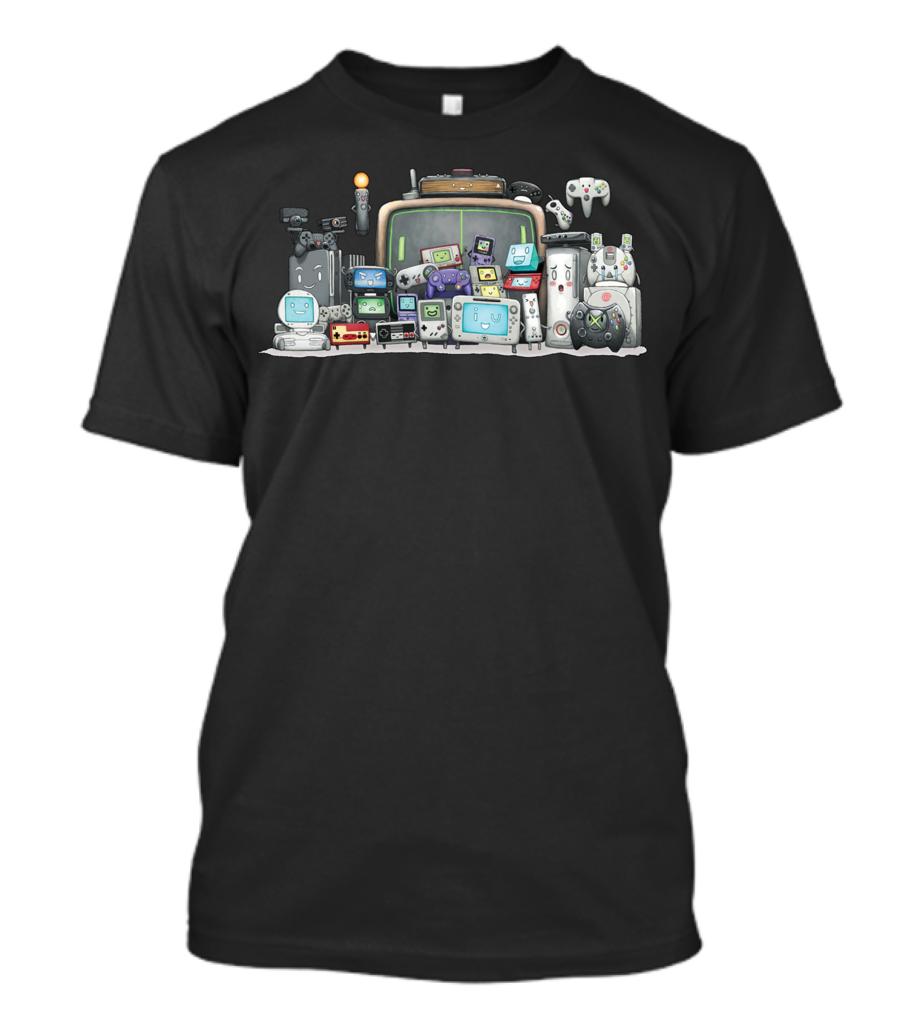 Gamer Videogames Consoles And Controllers Retro Collection T-Shirt