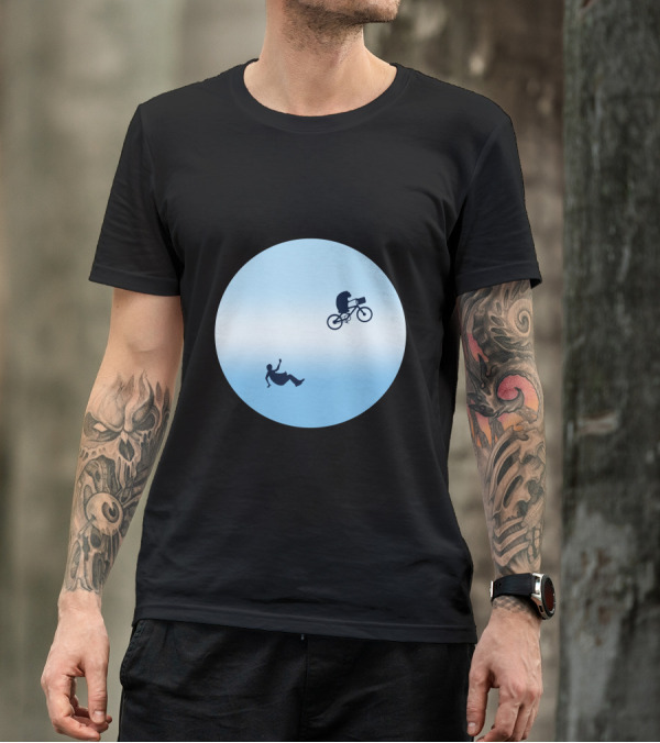 Good Bye Elliot Iconic Bicycle Silhouette Adventure T-Shirt