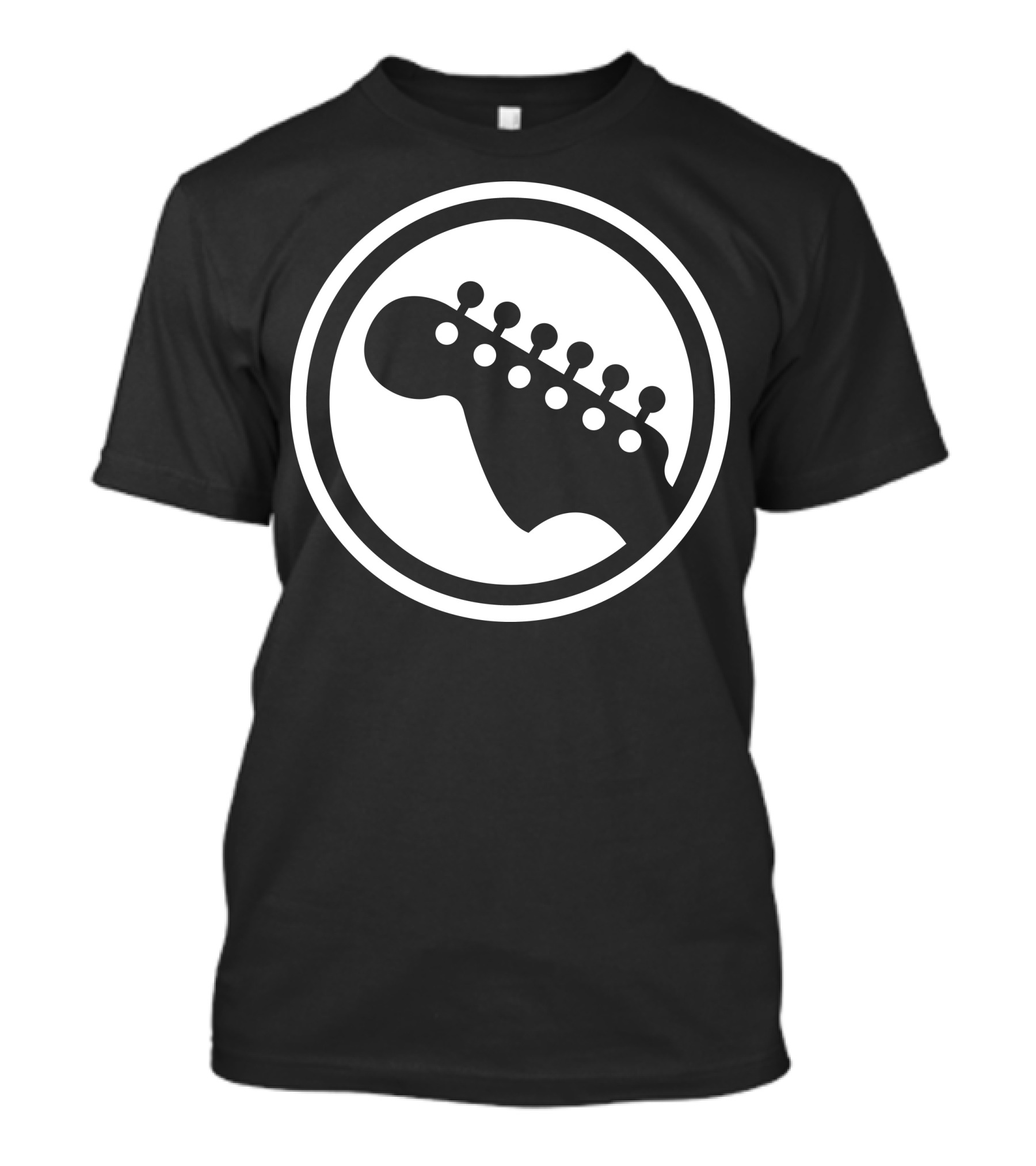 Guitarist Headstock Circle T-Shirt