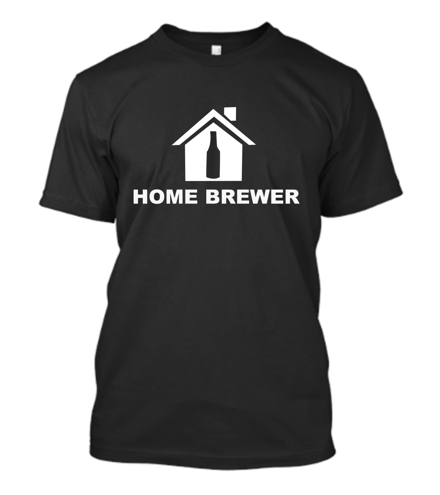 Home Brewer House With Beer Bottle T-Shirt