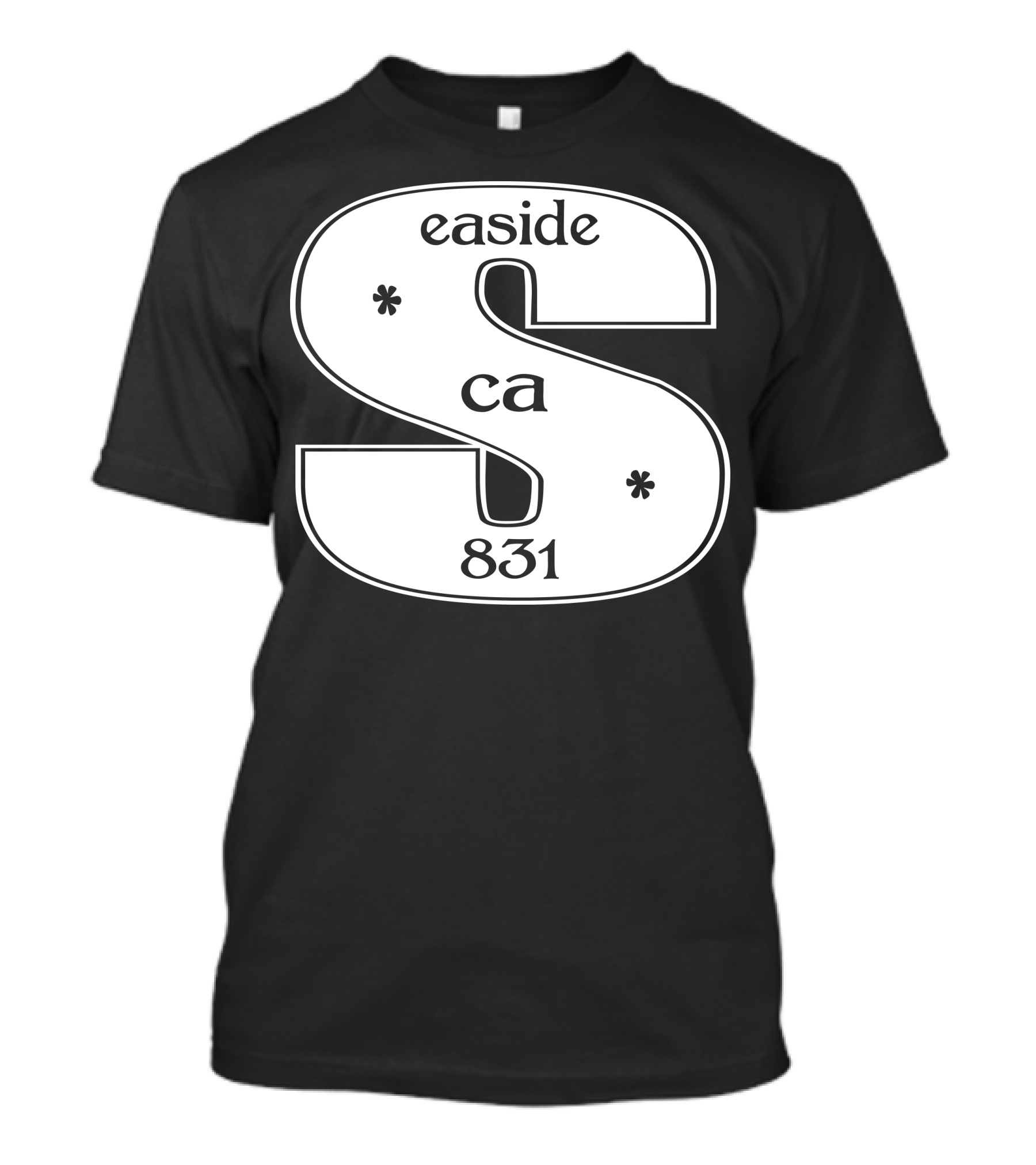 Seaside CA 831 Huge Pull Over T-Shirt